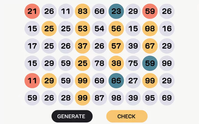 82 lottery register